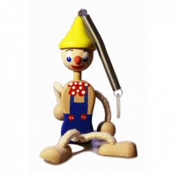 Pinocchio mit Frühlingsblau